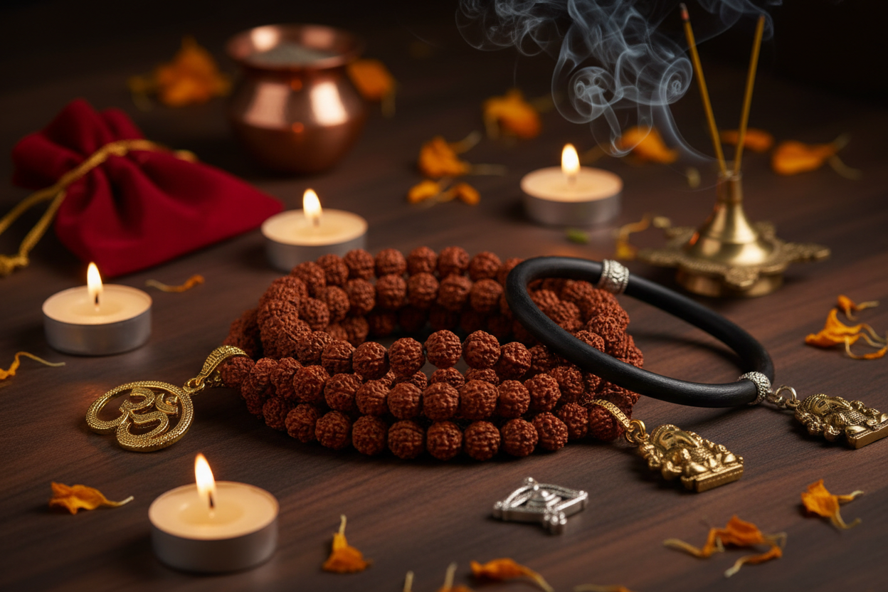 Rudraksha & Karungali: Sacred Beads for Spiritual Protection and Growth