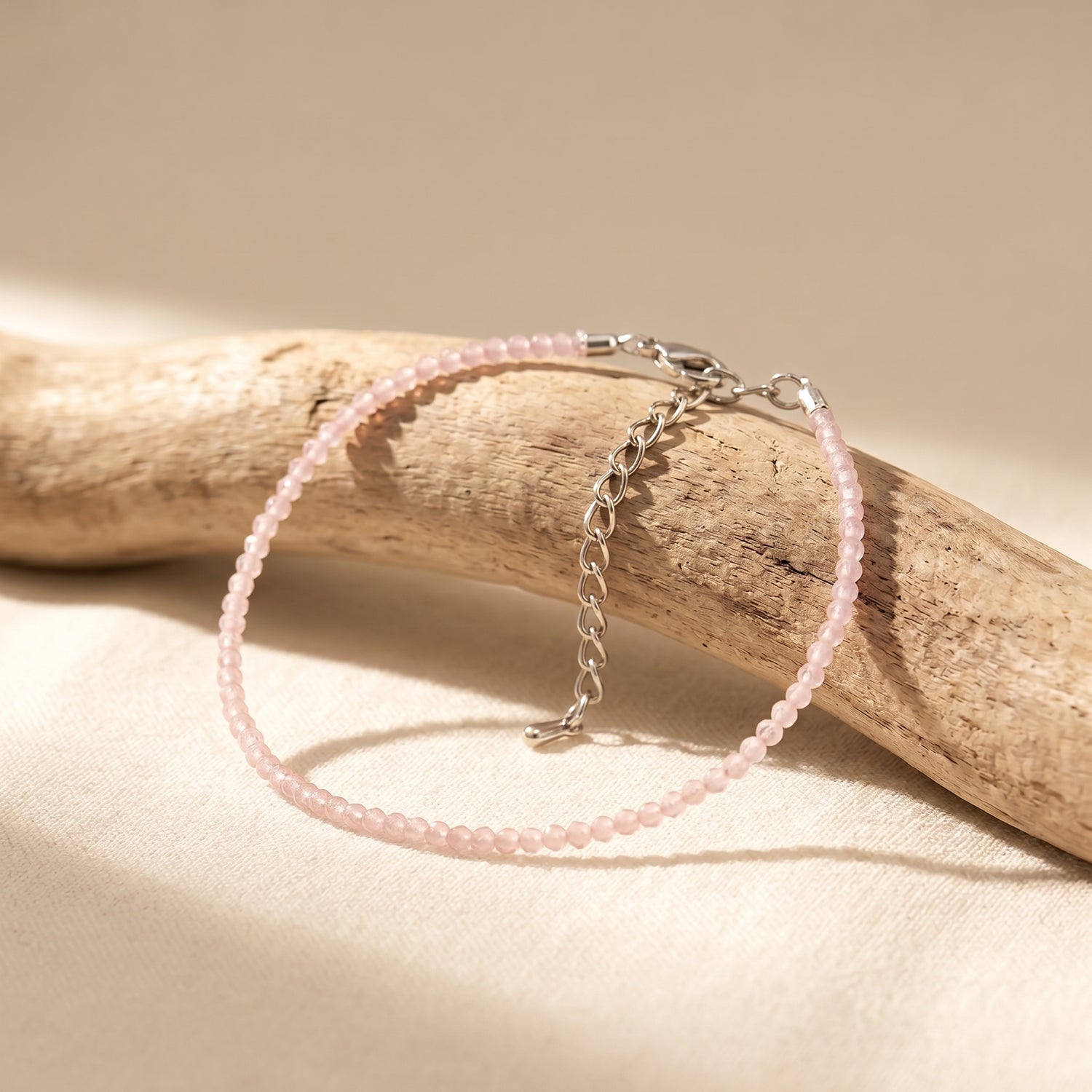 Rose Quartz Anklet