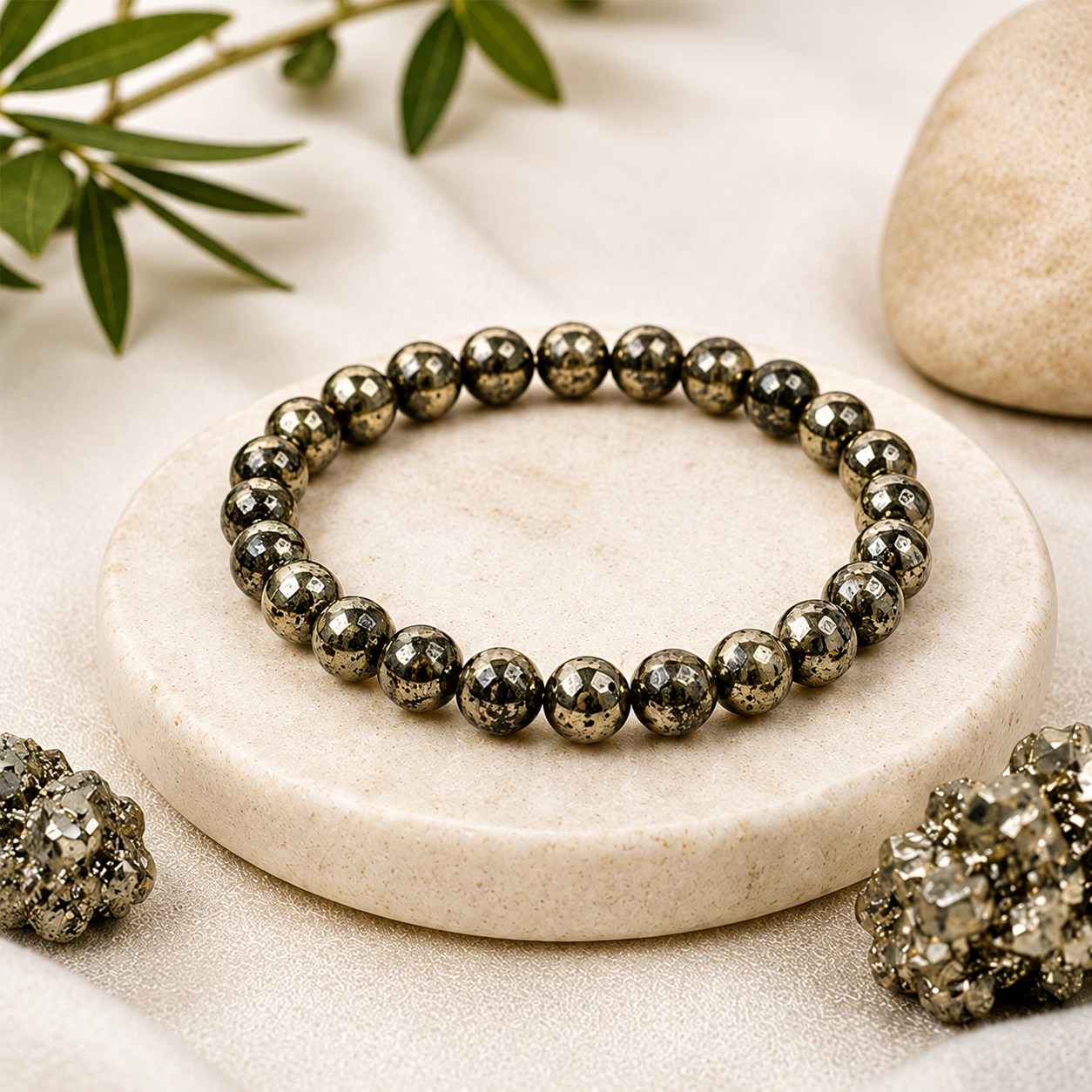 Raw Pyrite Bracelet