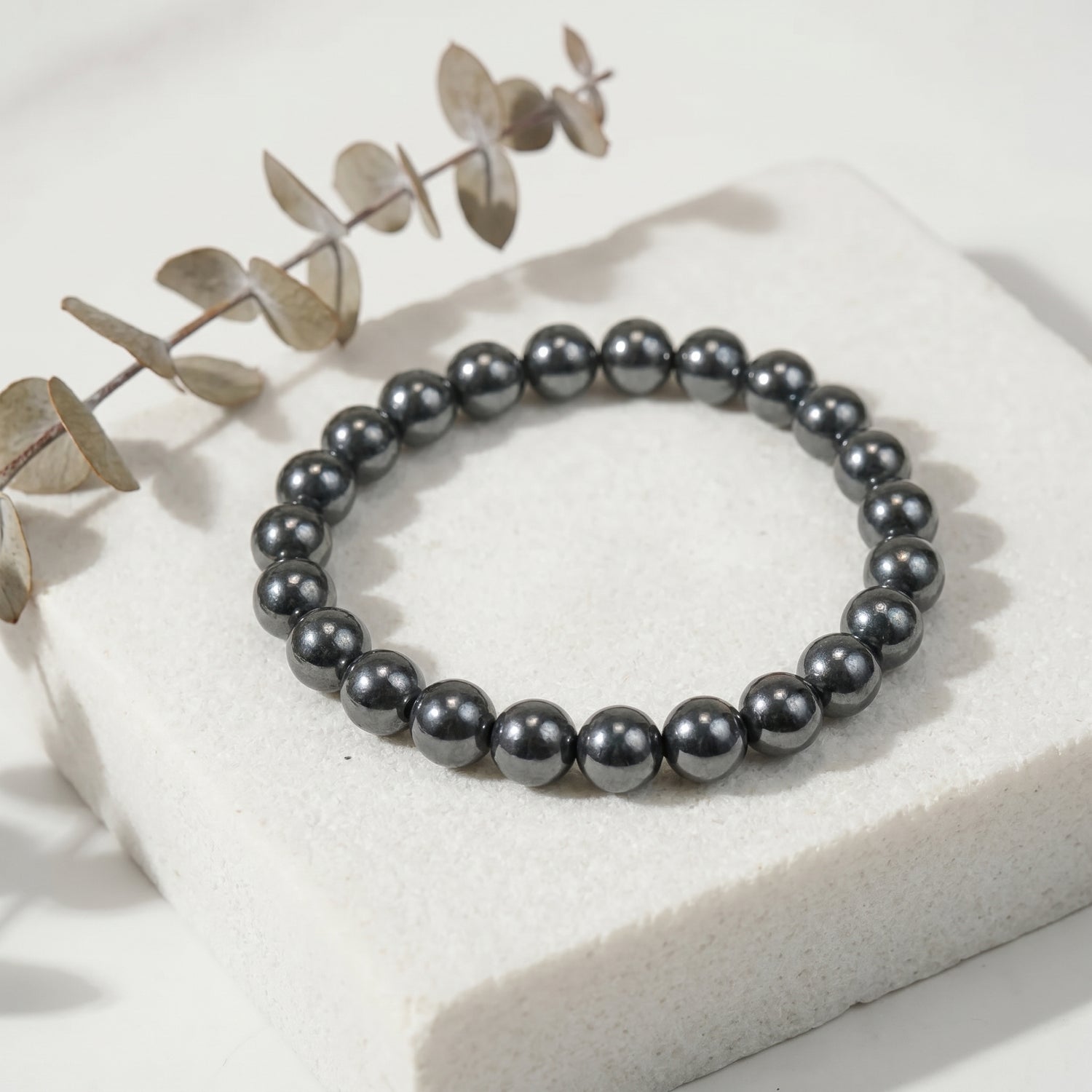 Silver Hematite Bracelet