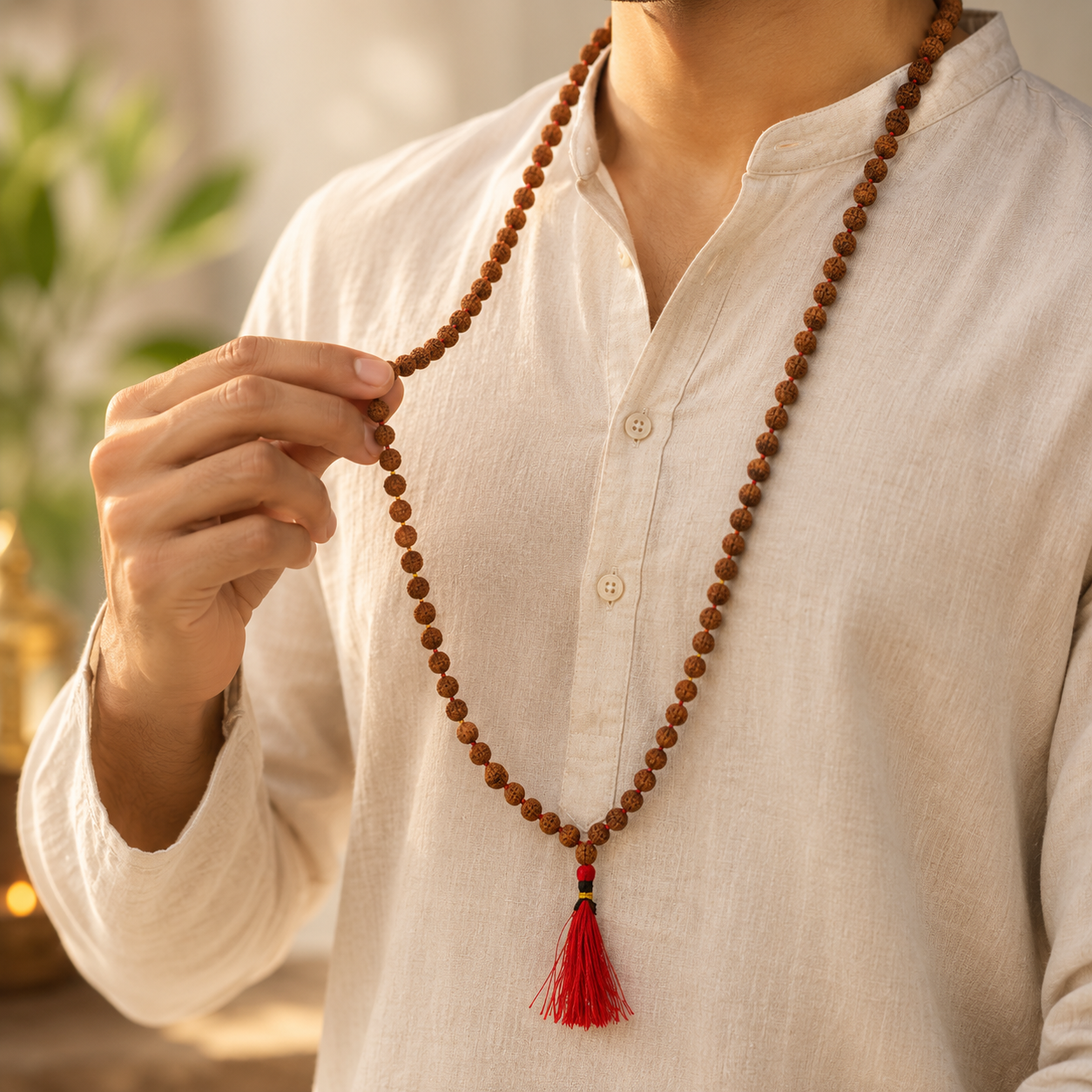 108 Beads 5 Mukhi Rudraksha Mala