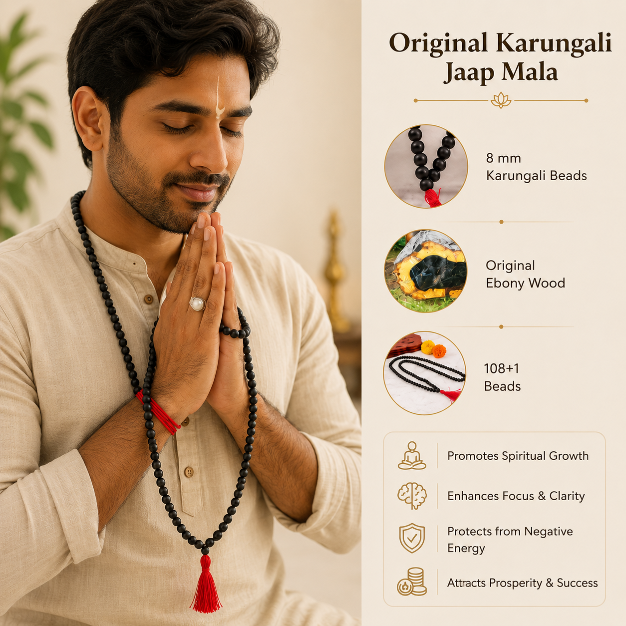Karungali Mala 108 Beads