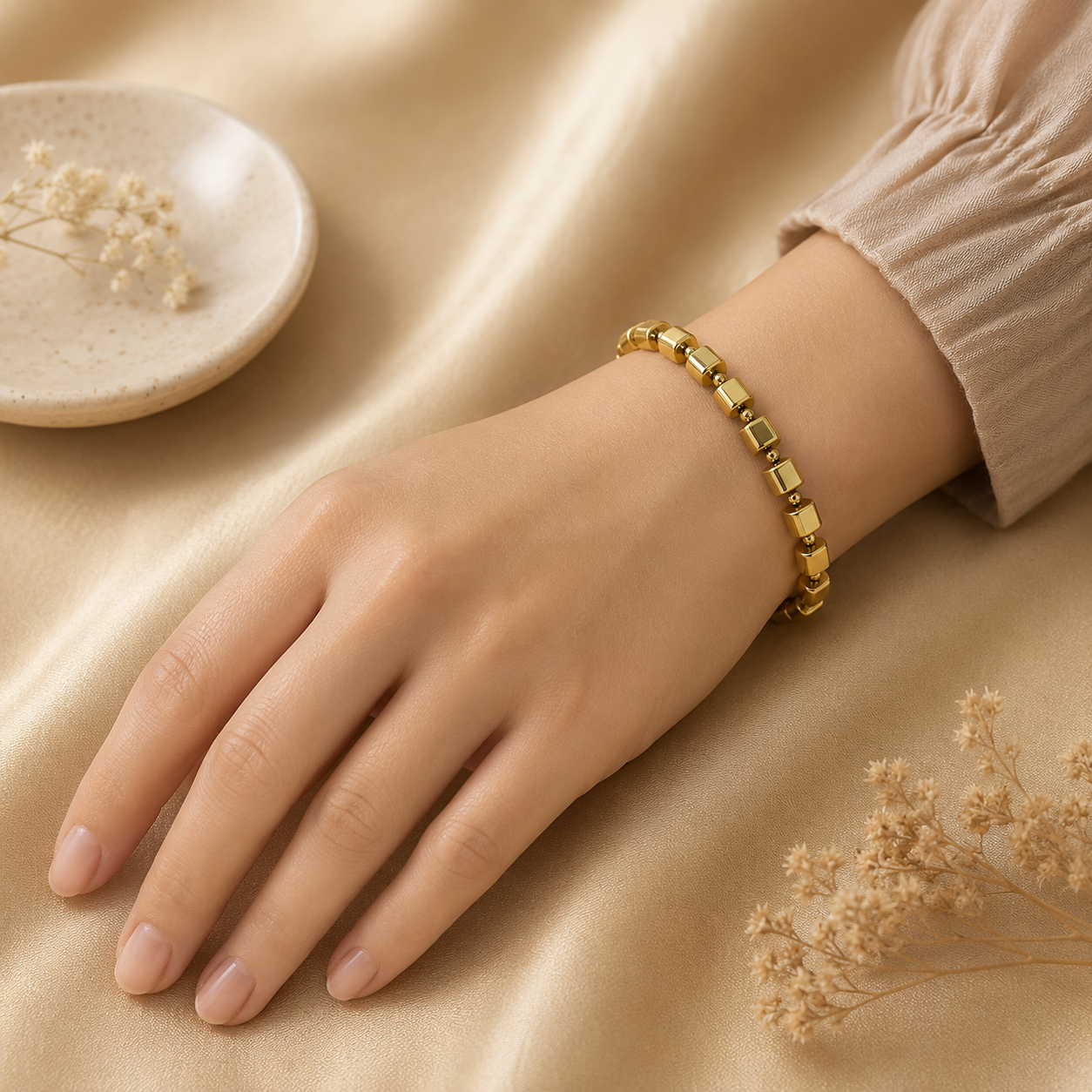 Golden Hematite Bracelet