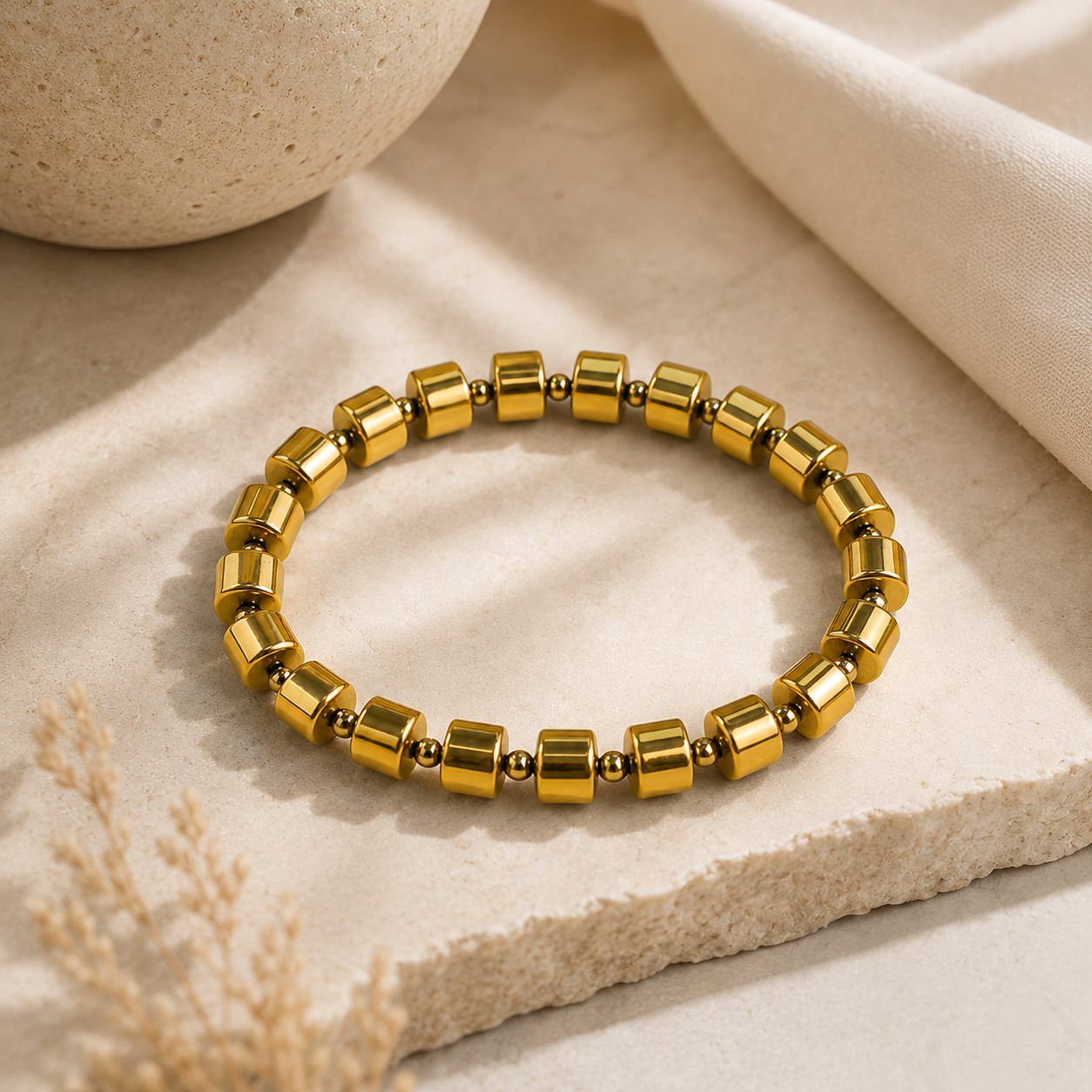 Golden Hematite Bracelet